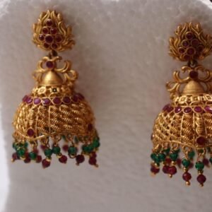Classic Temple Jhumka Earrings
