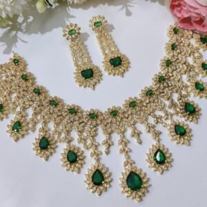 Emerald Elegance Choker Set